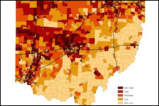 Opportunity map for Ohio